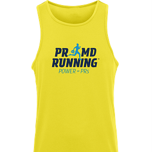 JC007 Mens Just Cool Sports Vest PR MD Running Logo - blue on blue 300 dpi Back of shirt no locations dark colors